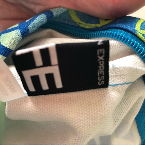 Blue Green Peace Sign Cotton Canvas Crossbody Shoulder Bag Bohemian Hippie Bag - Picture 7 of 14